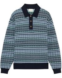Drole de Monsieur - Coogi Long-Sleeved Polo Shirt - Lyst