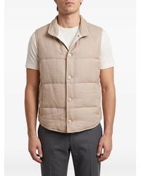 Brunello Cucinelli - Padded Button-Down Vest - Lyst