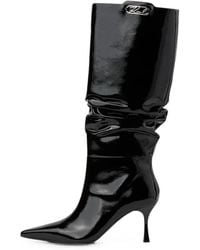 KARL LAGERFELD - Klarice Slouch High Boots - Lyst