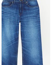 Ami Paris - Faded-effect Straight-leg Jeans - Lyst