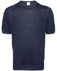 120% Lino - Fine-knit Linen T-shirt - Lyst