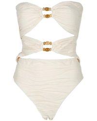 Devon Windsor - Bañador Con Detalle De Cuentas - Lyst