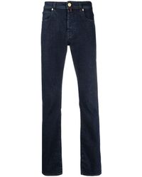Billionaire - Logo-Patch Denim Jeans - Lyst