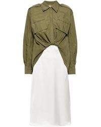 3.1 Phillip Lim - ドレープ シャツドレス - Lyst