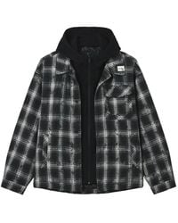 FIVE CM - Check Hooded Jacket - Lyst