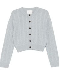 Lisa Yang - Cassie Cable-Knit Buttoned Cardigan - Lyst