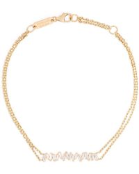 Suzanne Kalan - 18kt Yellow Gold Diamond Bar Bracelet - Lyst