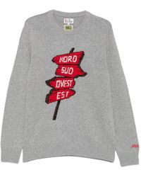 MC2 Saint Barth - Heron Crewneck Knit With Nord Sud Ovest Est Intarsia - Lyst