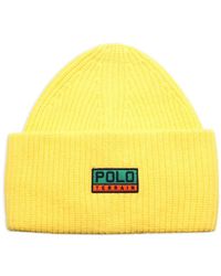 Polo Ralph Lauren - Logo-Patch Beanie Hat - Lyst