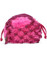 Kurt Geiger - Small Macrame Crystal Tote Bag - Lyst