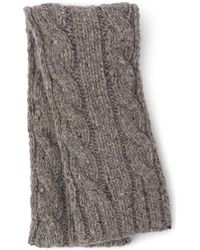 Prada - Cable Knit Scarf - Lyst