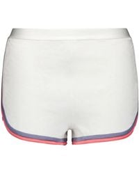 Fendi - Contrast-Trim Knit Shorts - Lyst