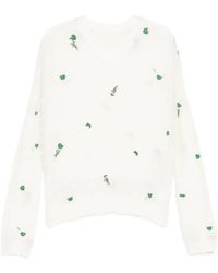 JNBY - Floral-Motif Top - Lyst