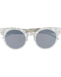 Mykita - Occhiali Da Sole Wayfarer Con Stampa Pelle Di Serpente - Lyst