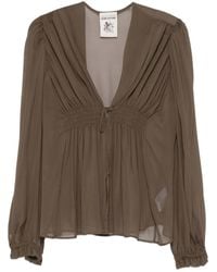 Semicouture - Gathered Blouse - Lyst