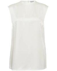 Stella McCartney - Satin Sleeveless Top - Lyst