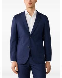 Hackett - Einreihiger Rustic Tropical Anzug Aus Wolle - Lyst