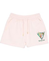 CASABLANCA - Tennis Club Triangle Drawstring Shorts - Lyst