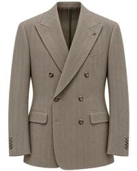 Tagliatore - Double-Breasted Pinstriped Suit - Lyst