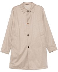 KIRED - Button-Fastening Collared Coat - Lyst