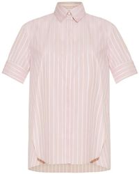 Adam Lippes - Charlie Striped Cotton Shirt - Lyst