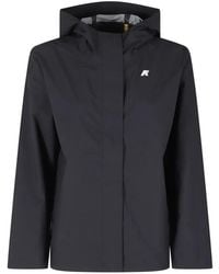 K-Way - Hooded Logo-Patch Jacket - Lyst