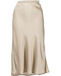 Anine Bing - Erin Slit-detail Silk Skirt - Lyst