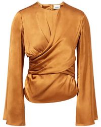Isabel Marant - Draped Long-Sleeve Blouse - Lyst