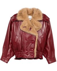 Isabel Marant - Veste Valina En Cuir Brillant - Lyst