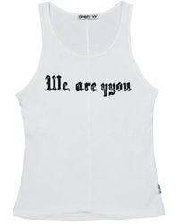 OPEN YY - Graphic-Print Tank Top - Lyst