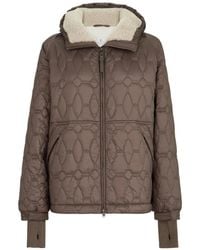 Brunello Cucinelli - Water-Resistant Matte Nylon Outerwear Jacket With Thermore Padding, Shearling And Shiny Zipper Pull - Lyst