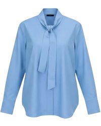 Isaia - Pussy-Bow Long-Sleeve Shirt - Lyst
