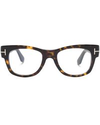 Tom Ford - Ft5040B Tortoiseshell Square-Frame Glasses - Lyst