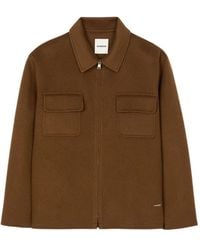 Sandro - Giacca Con Tasca Applicata E Logo - Lyst