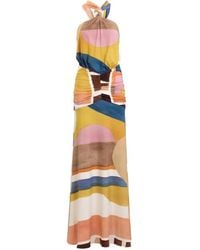 Silvia Tcherassi - Jedda Abstract-Print Maxi Dress - Lyst