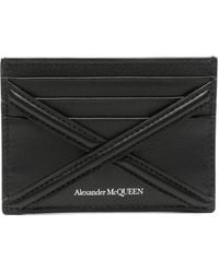 McQueen - Titular de la tarjeta de arnés de cuero - Lyst