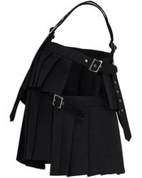Noir Kei Ninomiya - Pleated Buckle-Strap Top - Lyst