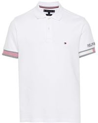 Tommy Hilfiger - Logo-embroidered Cotton Polo Shirt - Lyst