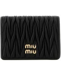 Miu Miu - Matelassé Leather Wallet - Lyst