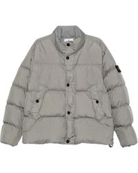 Stone Island - Gewatteerd Jack Met Opstaande Kraag - Lyst