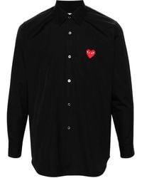 COMME DES GARÇONS PLAY - Poloshirt Met Patch - Lyst