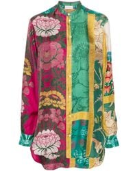 Pierre Louis Mascia - Floral-print silk shirt - Lyst