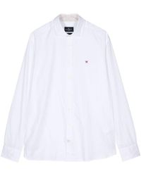 Hackett - Logo-embroidered Cotton Shirt - Lyst