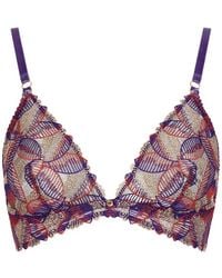Aubade - Life Celebration Embroidered Triangle Bra - Lyst
