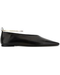 Jil Sander - Ring-Detail Ballet Flats - Lyst