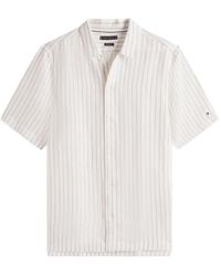 Tommy Hilfiger - New York Label Striped Short-Sleeve Shirt - Lyst