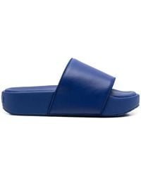 Y-3 - Flatform Logo-Patch Slides - Lyst