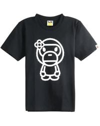 A Bathing Ape - Baby Milo Crystal-Detail T-Shirt - Lyst