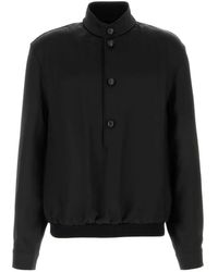 ZEGNA - Silk High-Neck Sweatshirt - Lyst