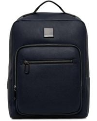 KARL LAGERFELD - Logo-Plaque Pebbled Backpack - Lyst